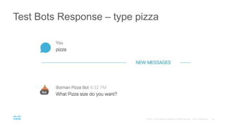 Test Bots Response – type pizza
 