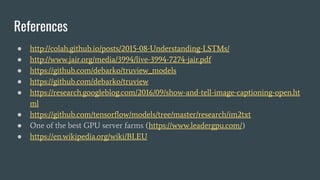 Image captioning with Keras and Tensorflow - Debarko De @ Practo | PDF