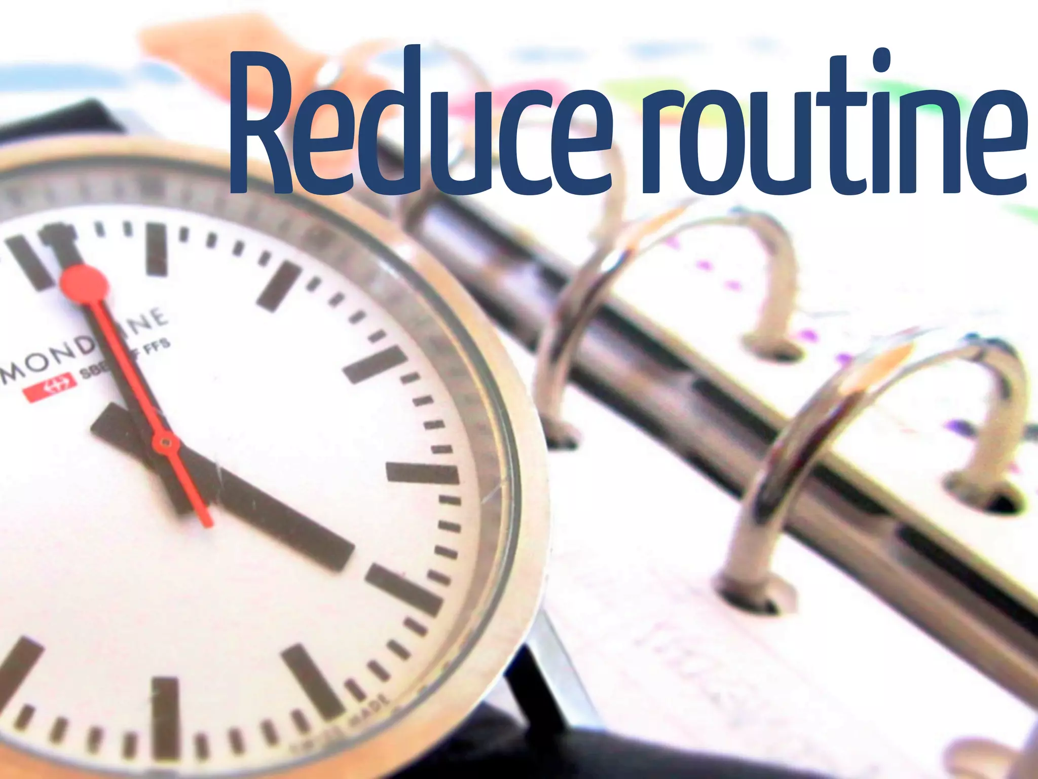 Reduce routine
 