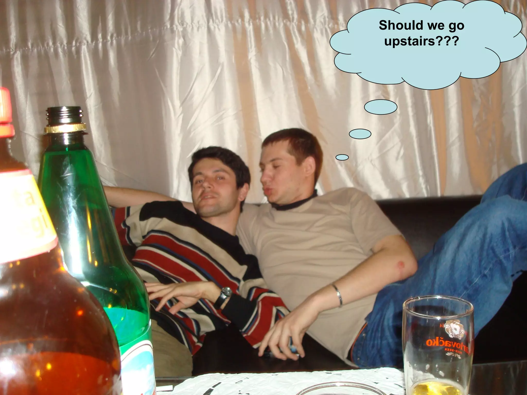 Should we go upstairs??? 