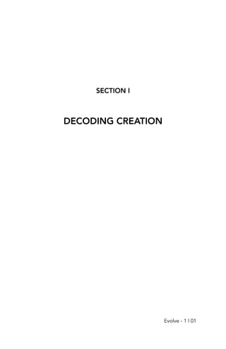 DECODING CREATION
SECTION I
Evolve - 1 | 01
 