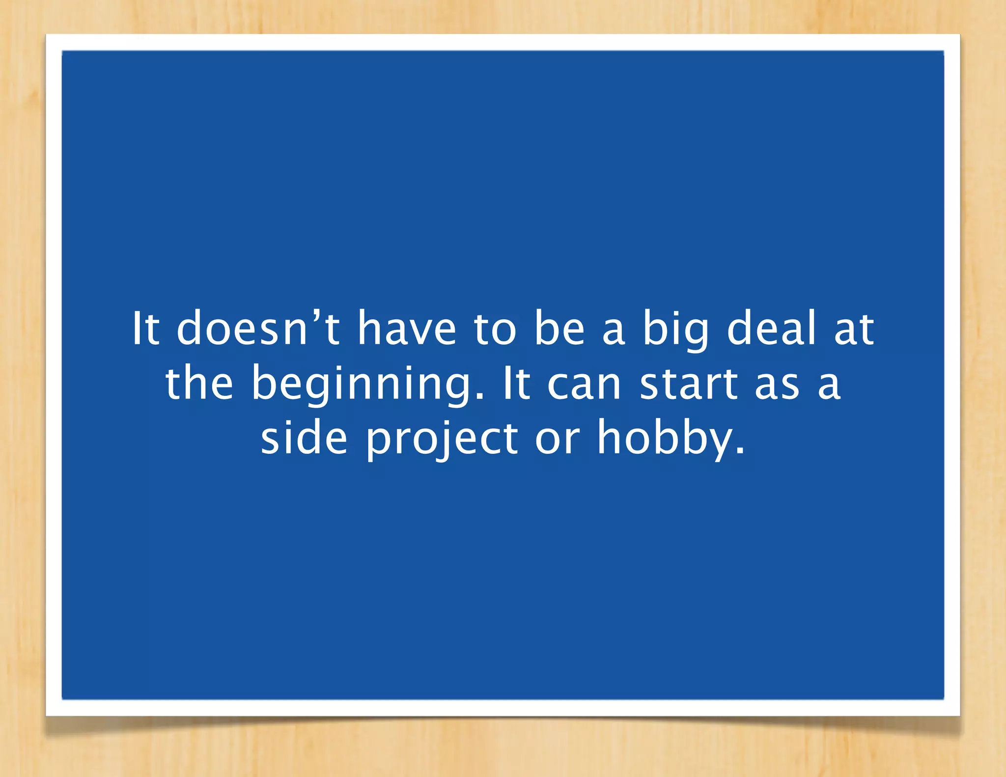 In fact, it’s already begun. New
communities of independents are
  emerging everywhere. These
 would be perfect starting points
for people to gather and work on
      these things together.
        (They’re called coworking spaces.)
 