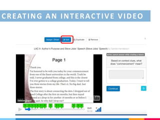 Creating an interactive video
CREATING AN INTERACTIVE VIDEO
 