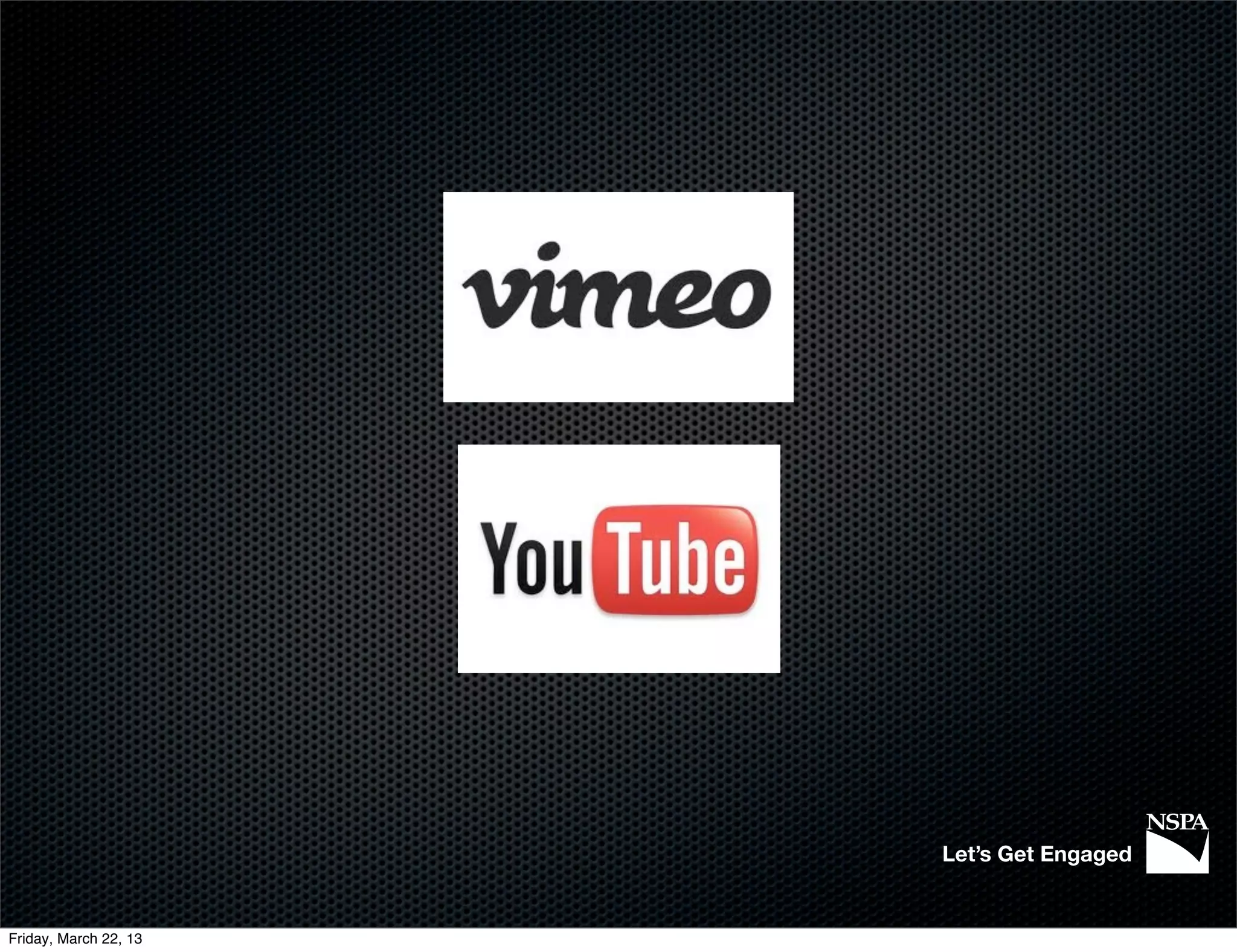 Let’s Get Engaged


Friday, March 22, 13
 