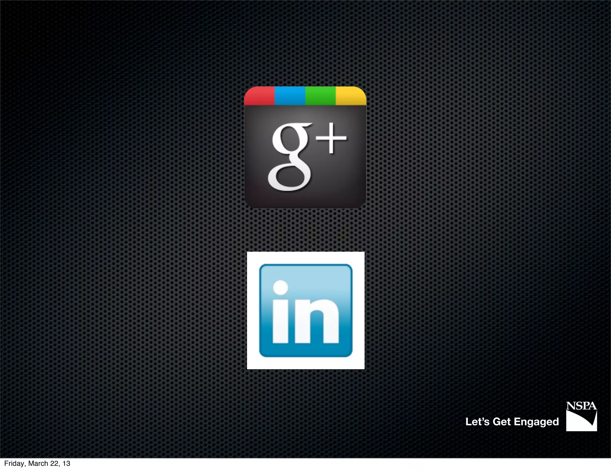 Let’s Get Engaged


Friday, March 22, 13
 