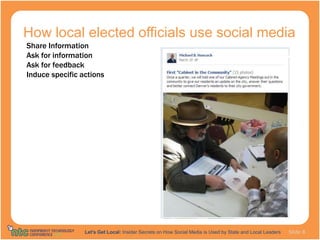 Lets Get Local: Using Social Media in State and Local Campaigns