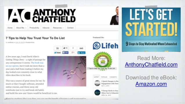 Lets Get Started 9 Steps To Stay Motivated When Exhausted
