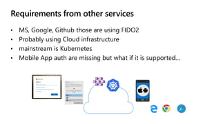 Requirements from other services
 