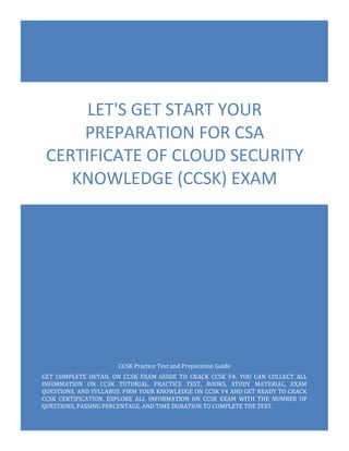CCSK Testfagen
