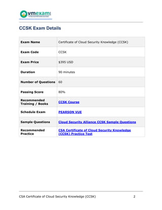 CCSK Zertifikatsdemo