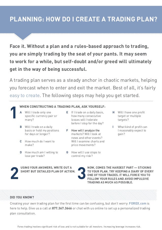 A forex trading plan limit your greed