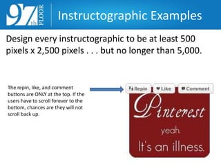 Instructographic Examples
A correctly sized graphic on Pinterest:
 