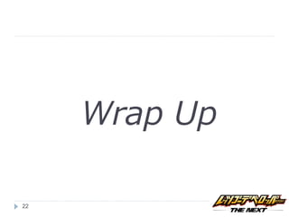 Wrap Up

22
 