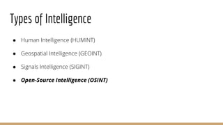 Let’s hunt the target using OSINT | PPTX