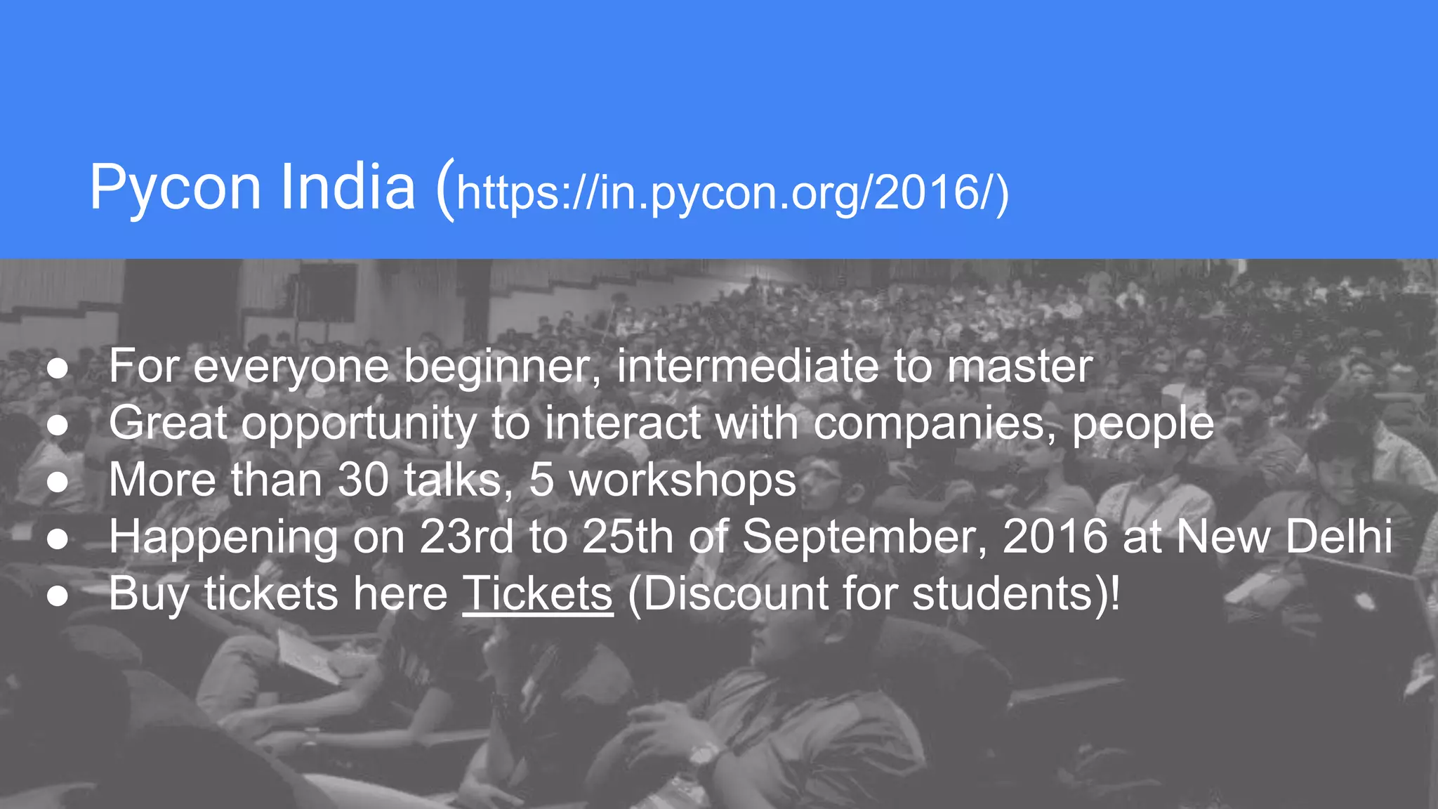 Let's learn python | PPT