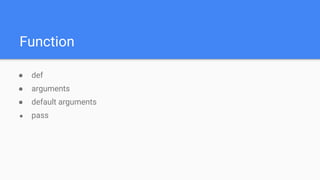 Let's learn python | PPT
