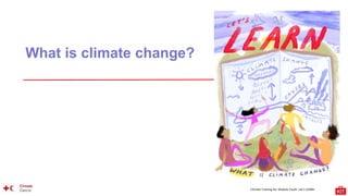 Climate Training Kit. Module Youth: Let’s LEARN
What is climate change?
 