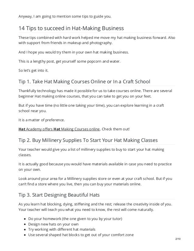 hat making materials millinery