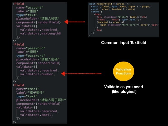 lets make a better react form redux form validation