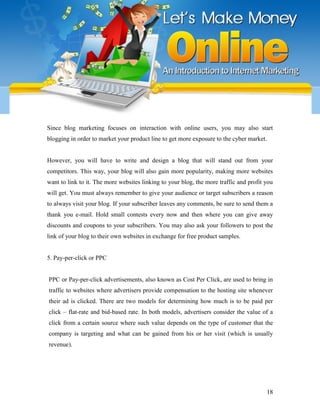 Let's make money online