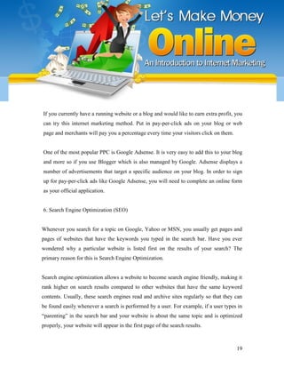 Let's make money online