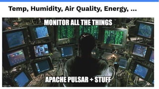 streamnative.io
Temp, Humidity, Air Quality, Energy, …
 