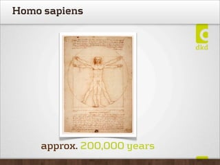 Homo sapiens




    approx. 200,000 years
 