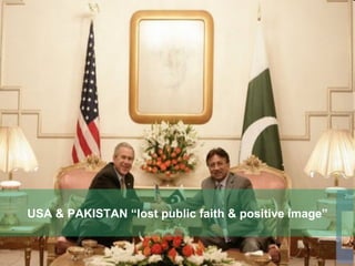 USA & PAKISTAN “lost public faith & positive image” 