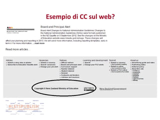 Esempio di CC sul web?

 
