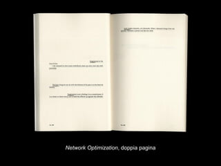 Network Optimization, doppia pagina
 