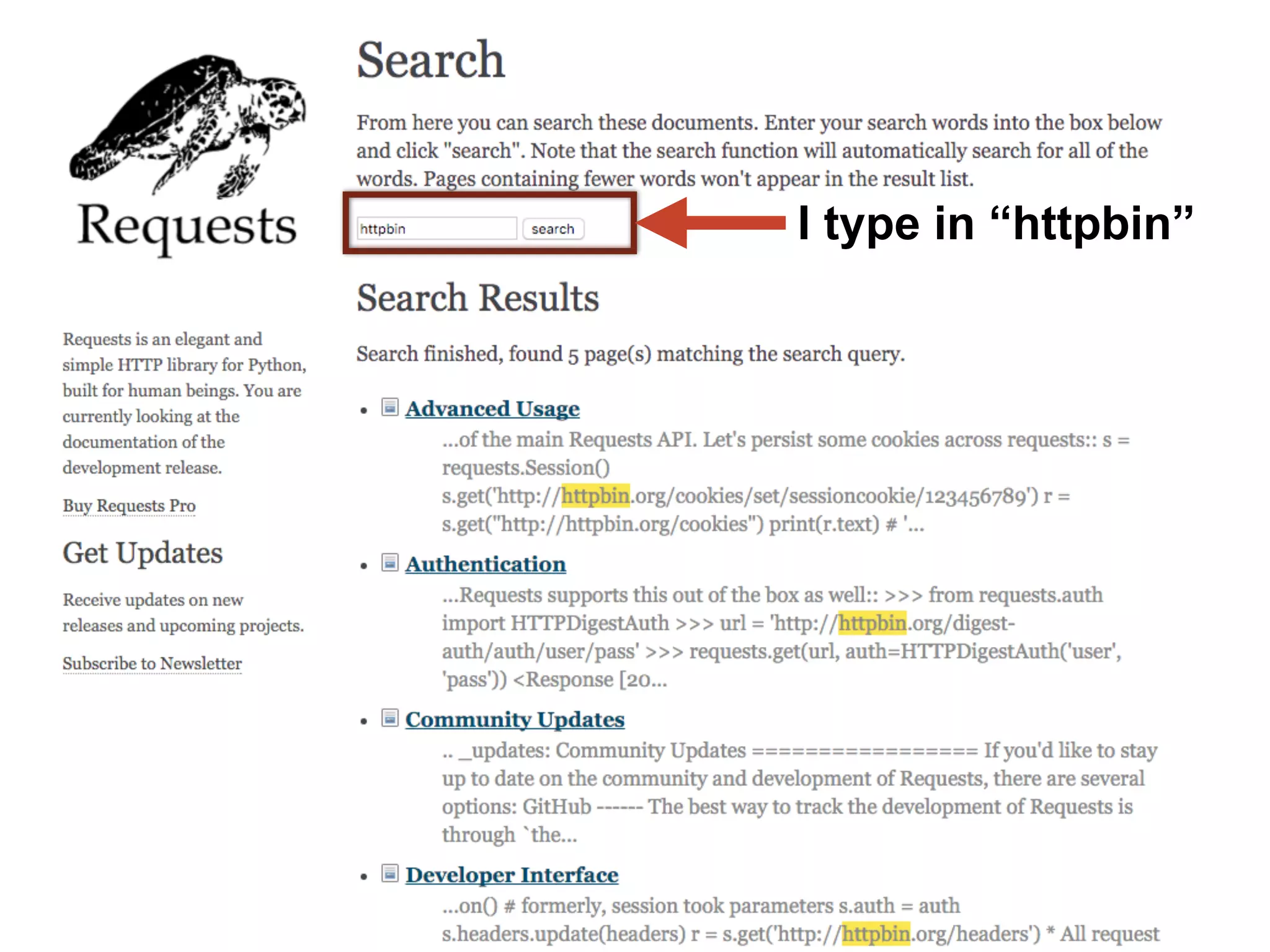 https://github.com/Runscope/
httpbin
Next Step: Let’s try out this http://
httpbin.org/.
 