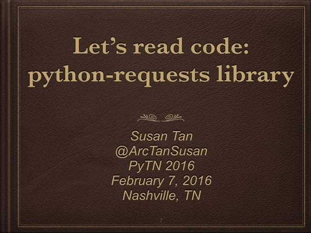 Let's read code: the python-requests library | PPT