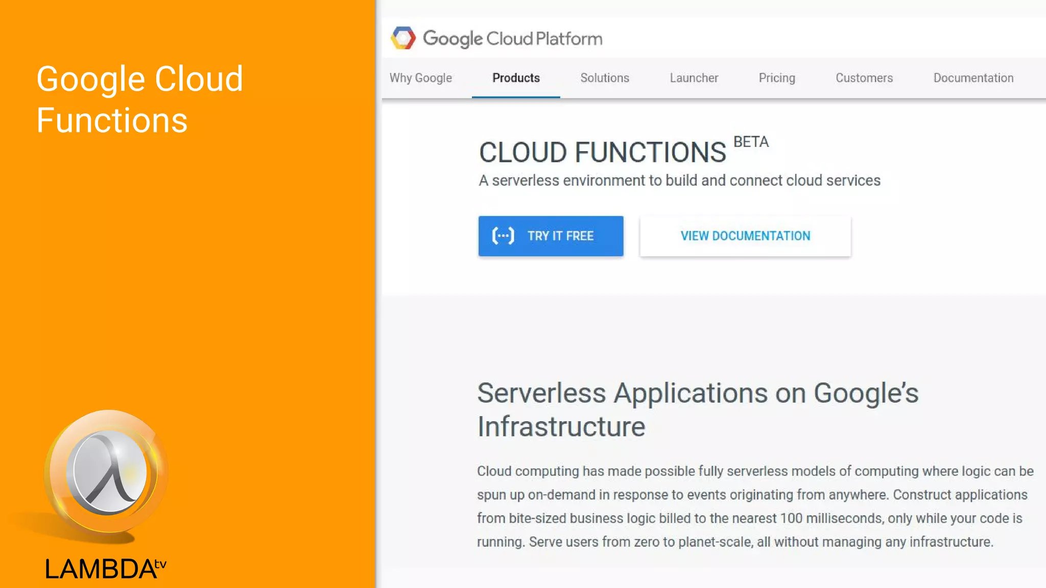 Google Cloud
Functions
 