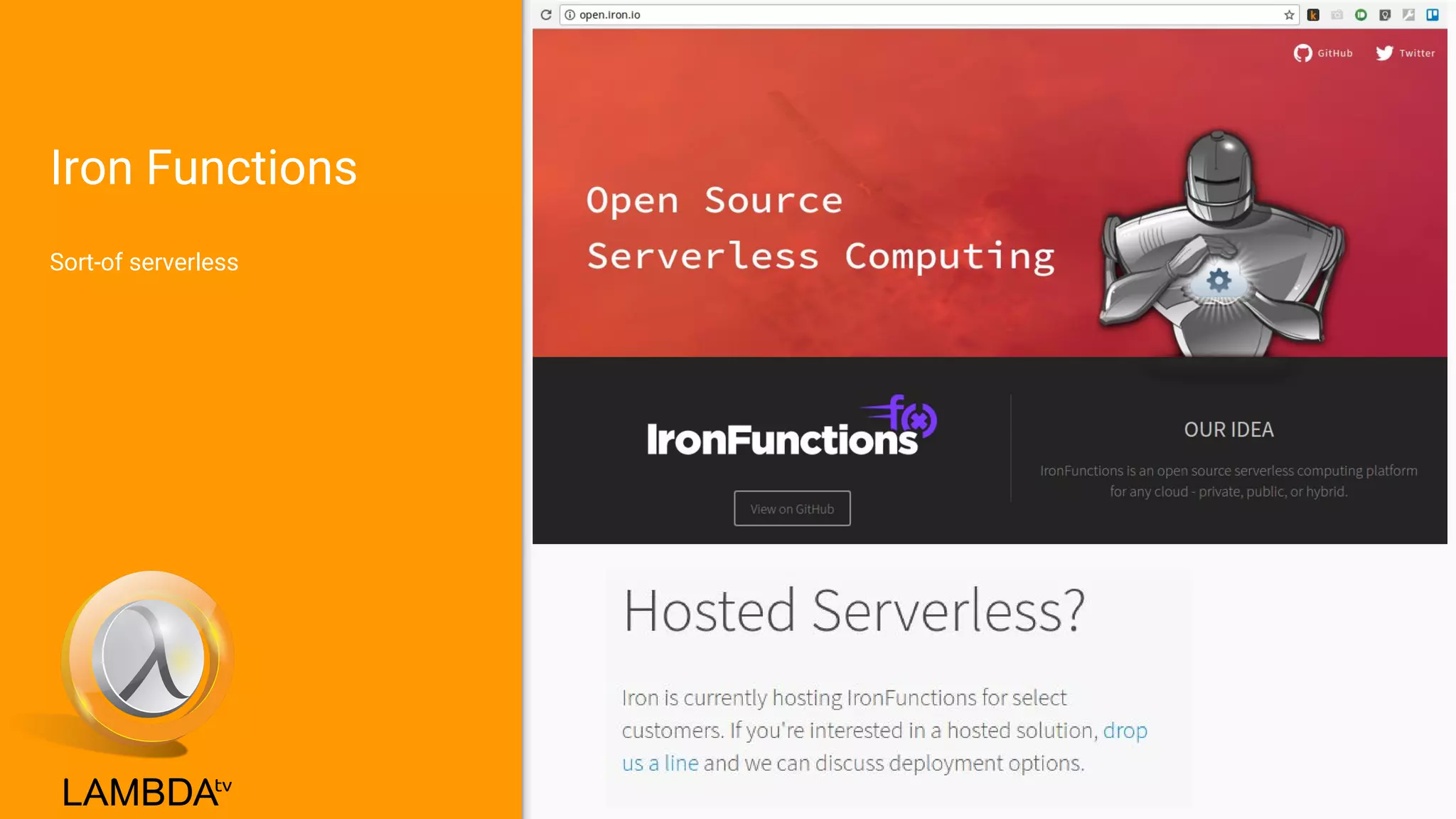 Iron Functions
Sort-of serverless
 