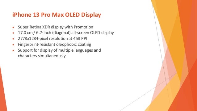 Let's take a look at the parts of i phone 13 pro max | PPTX