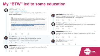 My “BTW” led to some education
 