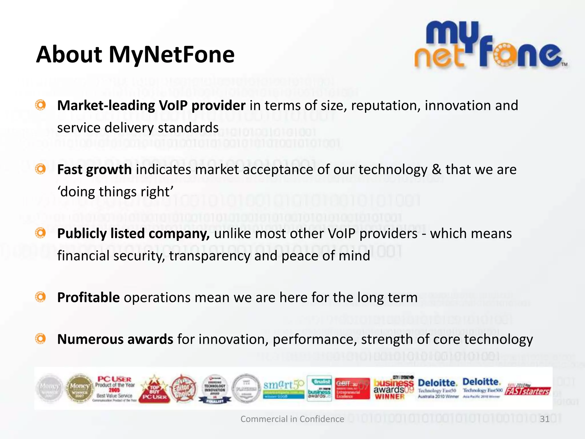 21Commercial in ConfidenceWhat are “cloud” phone systems?