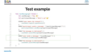 69
source ﬁle
Test example
 
