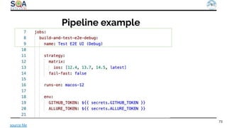 73
Pipeline example
source ﬁle
 