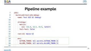 75
Pipeline example
source ﬁle
 