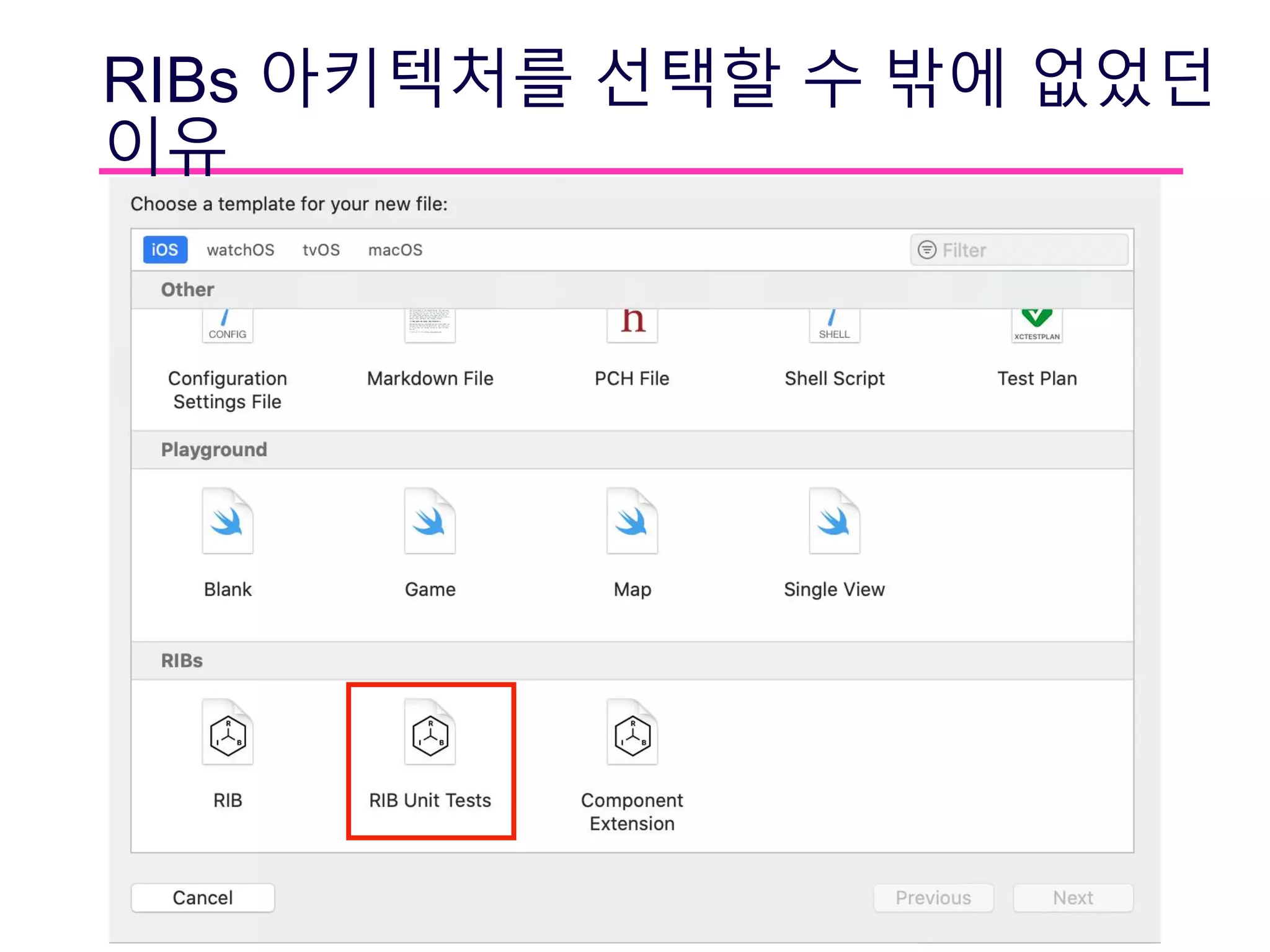 RIBs 아키텍처를 선택할 수 밖에 없었던
이유
 