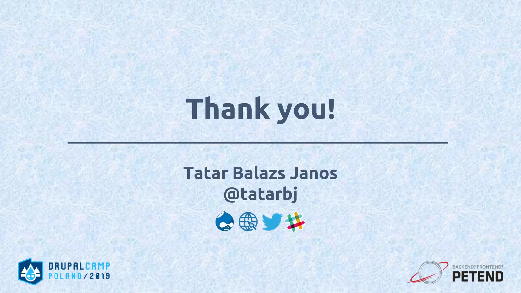 Tatar Balazs Janos @tatarbj Thank you! 