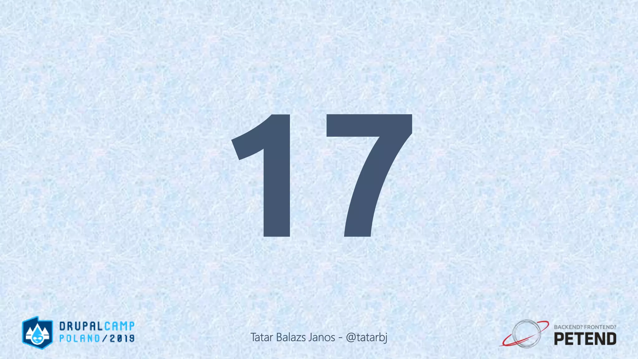 17 Tatar Balazs Janos - @tatarbj 