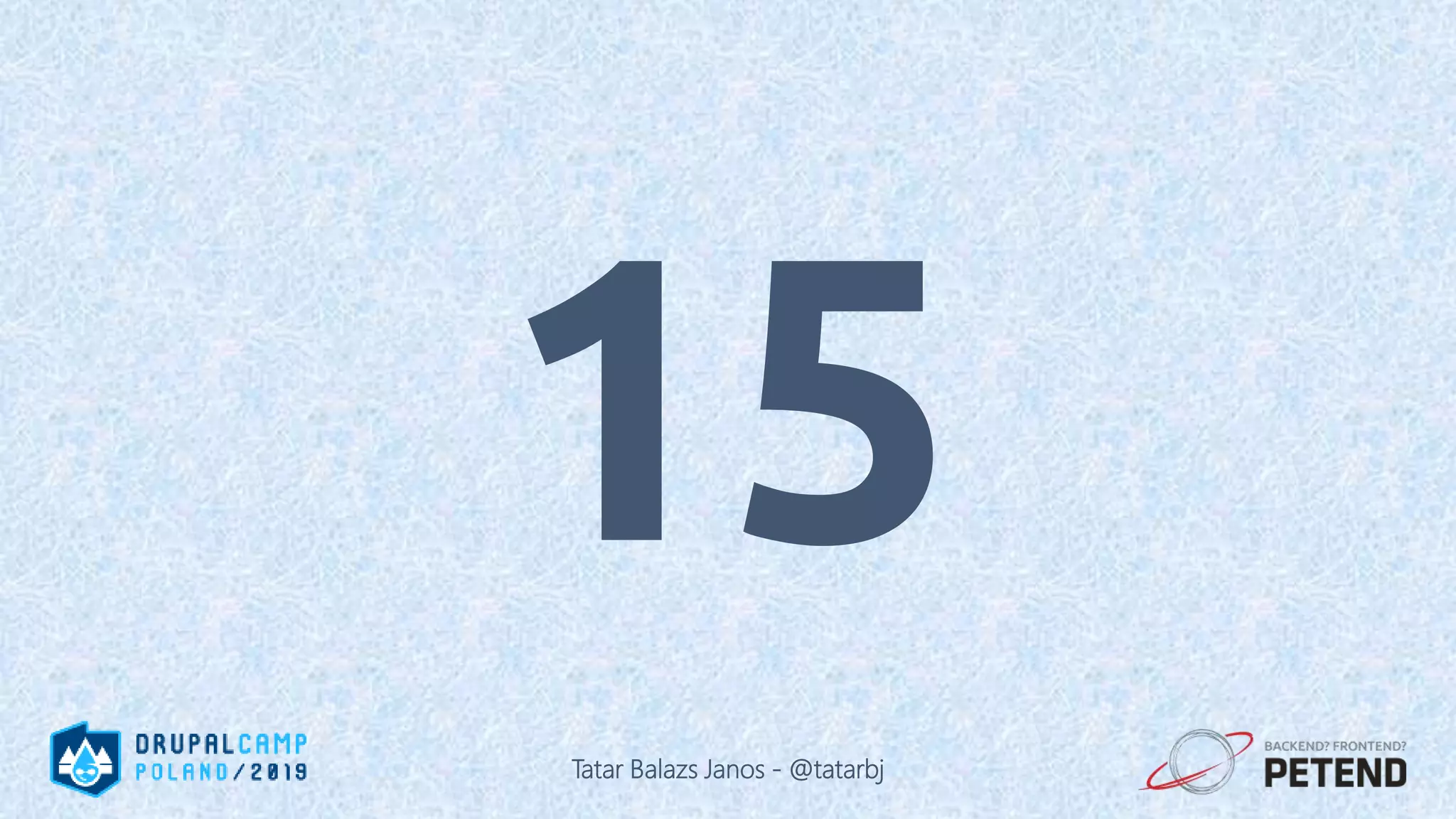 15 Tatar Balazs Janos - @tatarbj 