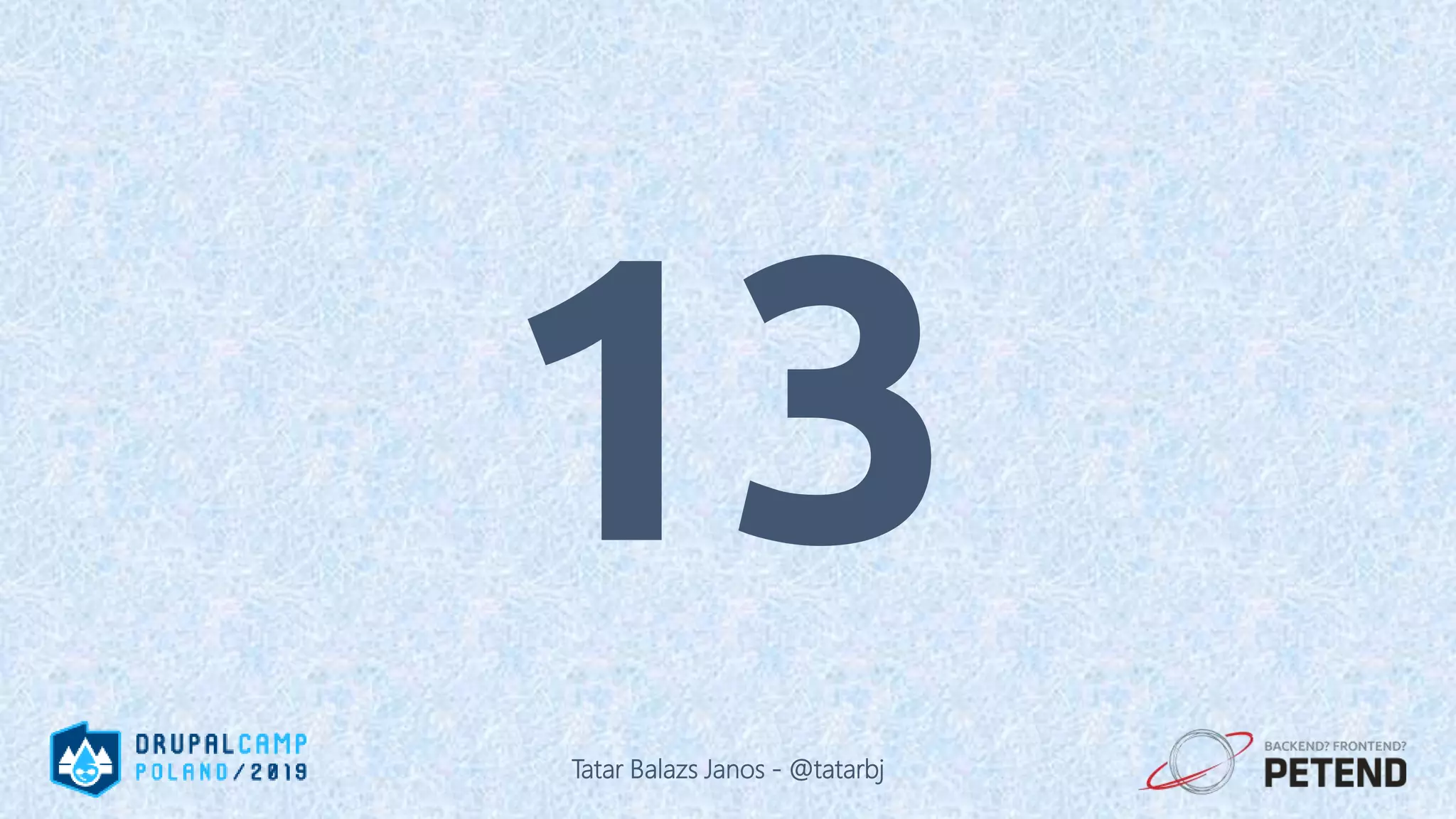 13 Tatar Balazs Janos - @tatarbj 