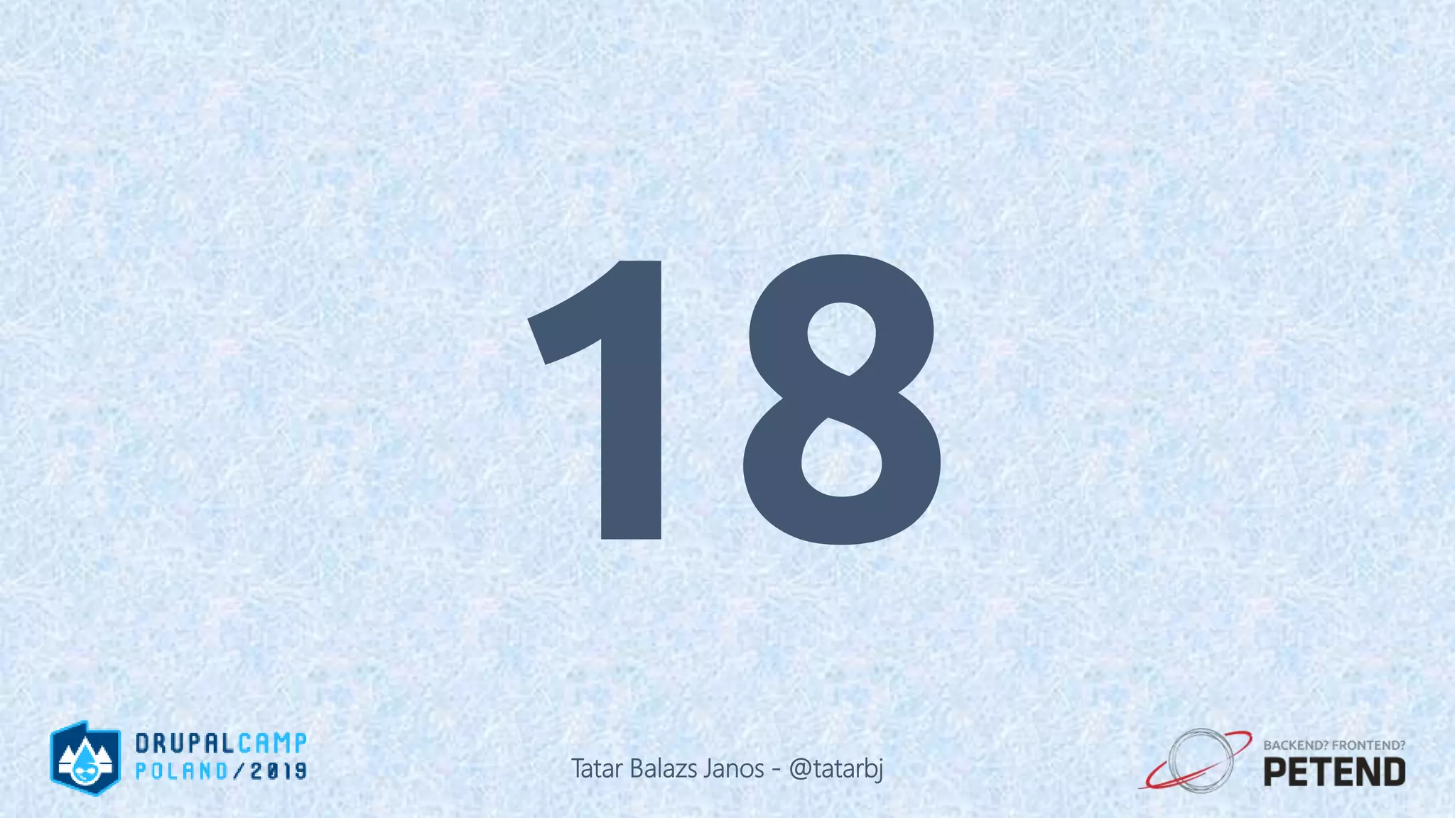 18 Tatar Balazs Janos - @tatarbj 