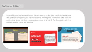 Mastering Letter Writing: Formal and Informal Letters Explained | PPTX