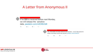 A Letter from Anonymous II
 