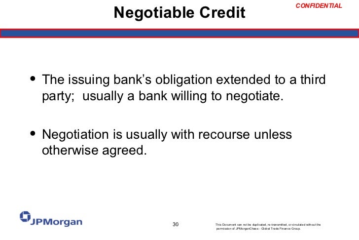 draft bank letter vs credit of 101 of Credit Letter