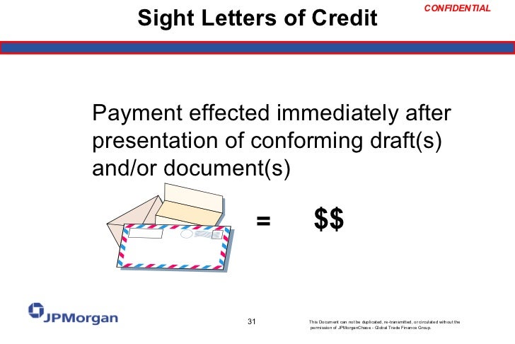 letter of credit 101 letter of credit at sight